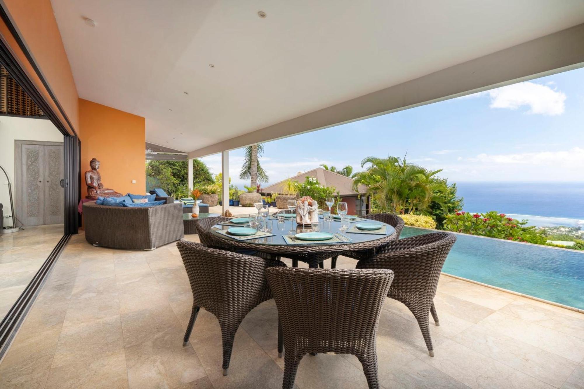 Magnifique Villa Vue Mer Exceptionnelle - Ireina Punaauia Kültér fotó