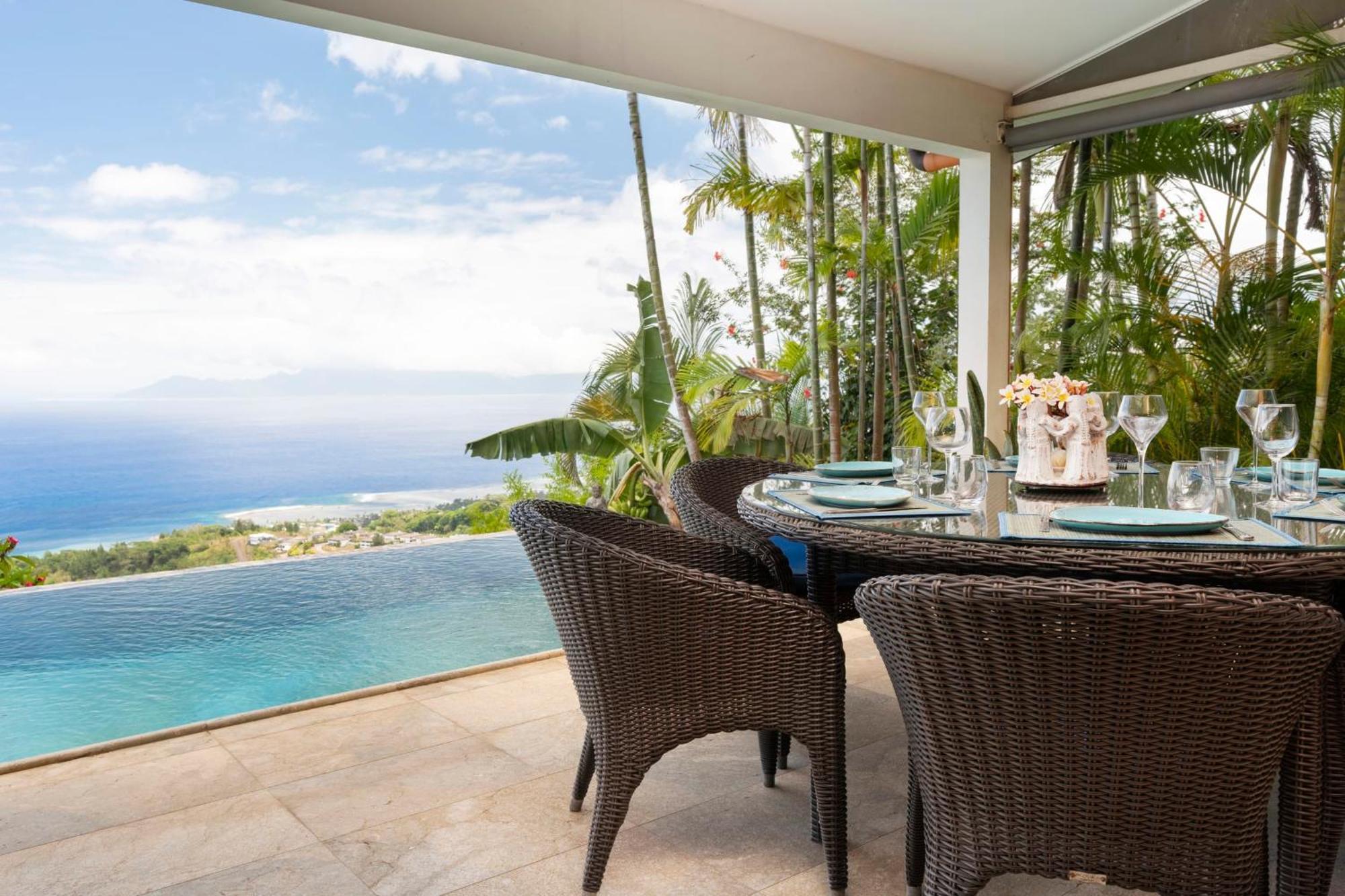 Magnifique Villa Vue Mer Exceptionnelle - Ireina Punaauia Kültér fotó